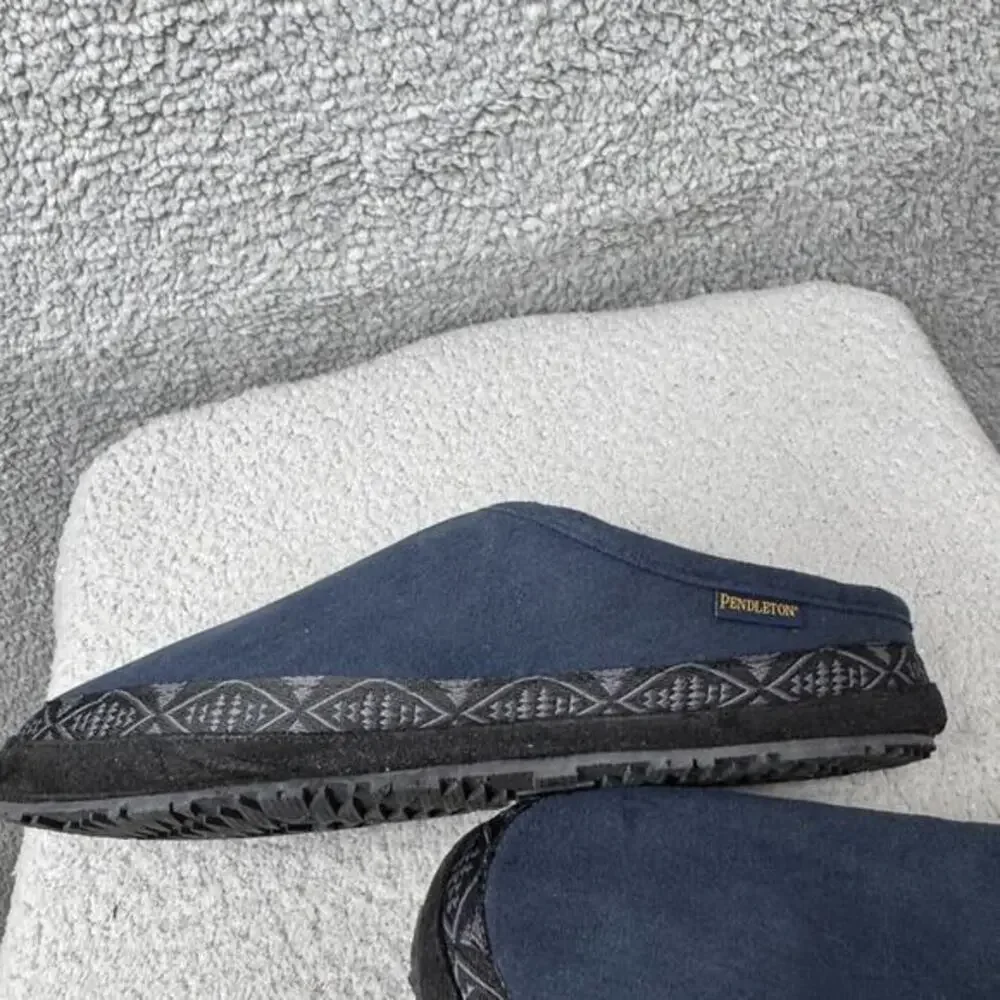 Pendleton Shoes Mens Size 9 Fleece Slippers‎ House Indoor Comfort PMF19R06